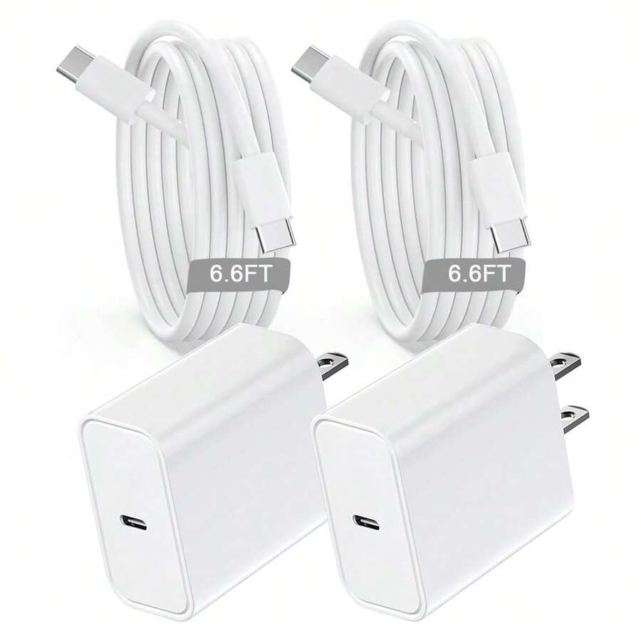 30W PD快充墙式适配器 + 200厘米高效快充数据线，兼容 17 Pro Max/17 Pro/17/Air/16/15、S25/S24/S23/S22/S21 Ultra Plus等机型 - 美規A型插(110-127V) - 查看 1