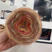 渐变色蛋糕纱线 彩虹针织混纺柔软针织毛衣、围巾、毯子 手工纱线 - Q5 - 查看 17