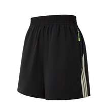 Adidas Women's Shorts Woven Pants, New Fitness Training Running Pants - Black - View 1
