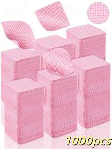 600 Pieces Of Gel Nail Polish Remover Wipes, Lint-Free Disposable Nail Cleaning Pads, Fast, Effective, And Gentle Nail Polish Remover Wipes Suitable For Gel Nails, Natural Nails, Manicures, Pedicures, Salon And Home Use. Wholesale Cosmetic And Beauty Tools. - 彩色 - 查看 22