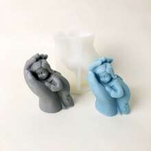 DIY Girl Shaped Aromatherapy Plaster Multifunctional Silicone Mold - White - View 1