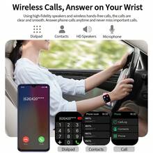 DESERTCAT Smart Watch (1.83-Inch Full Touch) – Message Notifications, Call Answering Support, Sports Pedometer, All-Round Health Monitoring, Works WithiPhone & Android Phones, Alloy Case + Silicone Strap, Great Gift Choice For Birthdays & Holidays - Apricot - View 6