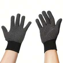 10/20/30 Pairs Adhesive Coated Nylon Gloves, Anti-Slip Shock Absorbing Work Gloves, Suitable For Outdoor Cycling, Camping, Fishing, Outdoor Activities Hand Protection - Multicolor - View 2