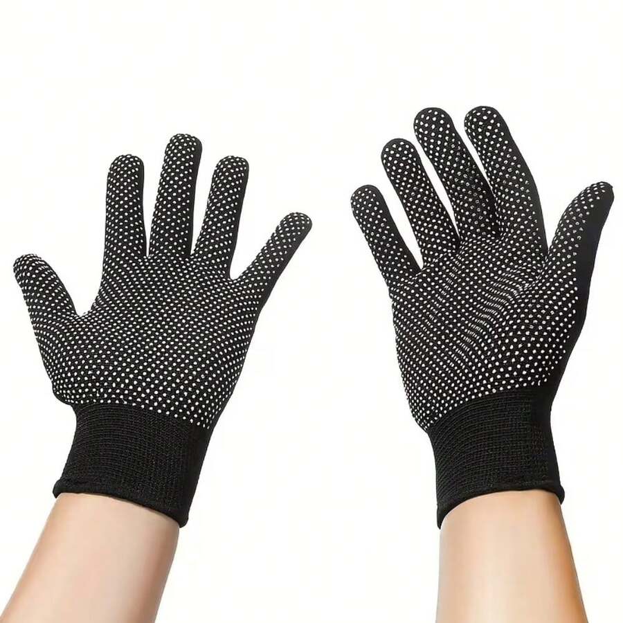 10/20/30 Pairs Adhesive Coated Nylon Gloves, Anti-Slip Shock Absorbing Work Gloves, Suitable For Outdoor Cycling, Camping, Fishing, Outdoor Activities Hand Protection