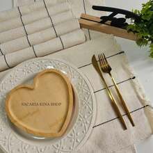 American Chic Placemat Set, 7 Pieces Including 1 Runner And 6 Placemats, Beautifully Woven For A Table Setting. - Raw 3 Stripes - View 2