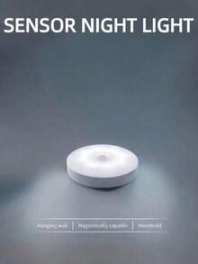 6/3/1 Pcs Warm White/Cool White Motion Sensor Night Light - Dimmable, Auto On/Off, Ideal For Bedside, Stairs, Under Cabinet, Closet And Bedroom Nightlight - White - View 16