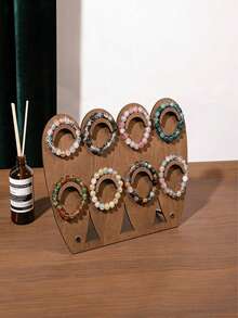 复古木质首饰架，家用手镯展示架，珠宝店收纳展示架 - 彩色 - 查看 1