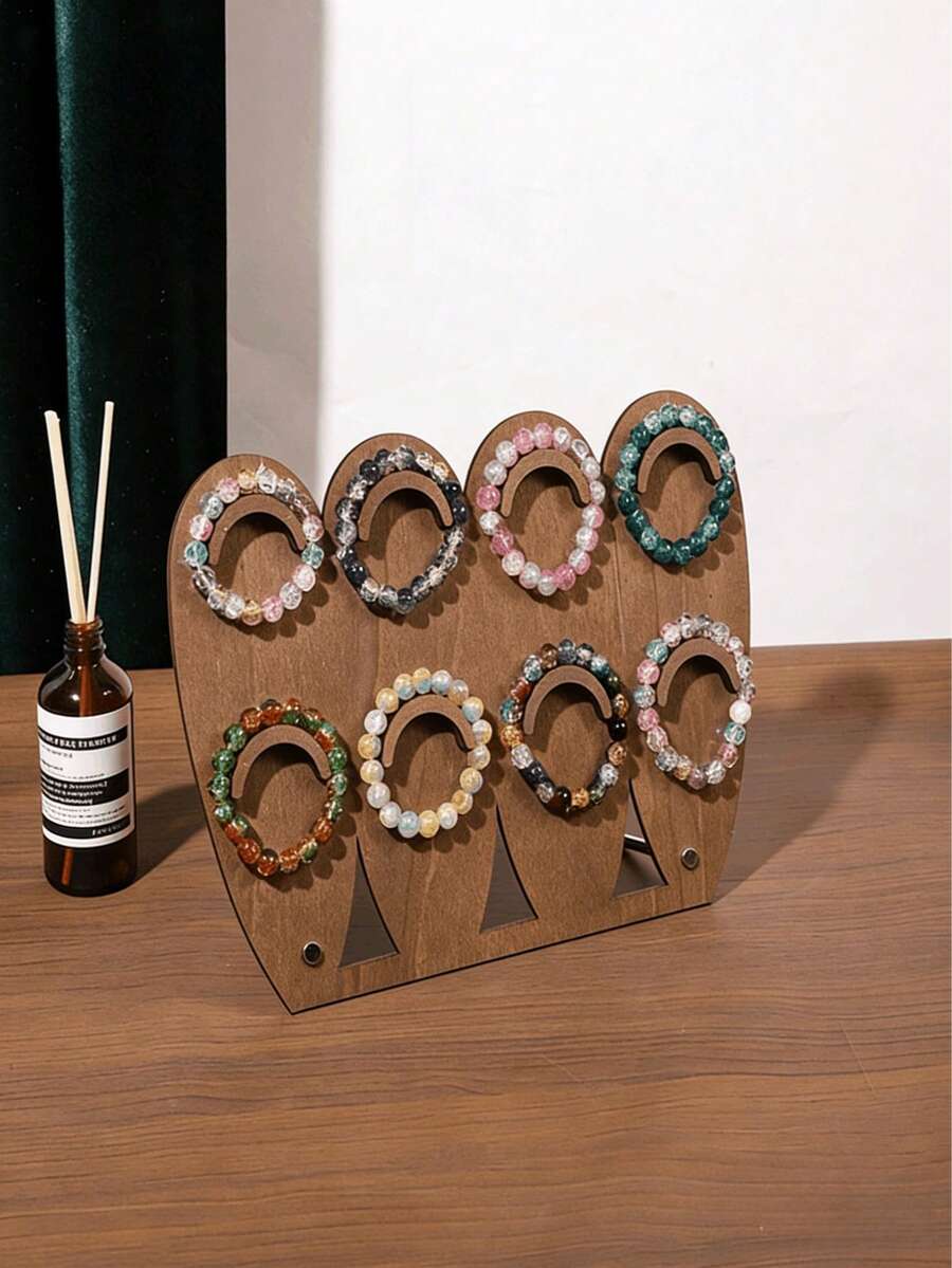 复古木质首饰架，家用手镯展示架，珠宝店收纳展示架 - 彩色 - 查看 1
