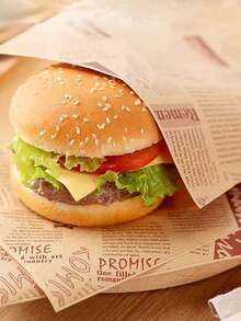 Sandwich Wrapping Paper, Disposable Onigiri, Burger, Pancake Paper Bags, Oven & Microwave Baking Food Paper, Baking Mat Paper, Disposable Grease-Proof Paper - Multicolor - View 3