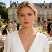 A Stylish, Minimalist, Multi-Functional Heart-Shaped Copper Pendant With Gemstones, Perfect For Everyday Wear By Women And A Perfect Valentine's Day Gift. - Multicolor - View 5