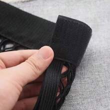 1 Set Of Car Trunk Organizer Netting + 2 Securing Straps, 3 Pieces In Total | Black Durable Elastic Mesh Fabric With Hook And Loop, Universal Car Storage Organizer Bag - Car Trunk Storage Net - View 8