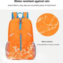 Foldable Hiking Backpack Lightweight Packable Basic-Daypack Collapsible Bag Water-Resistant Travel Men Women Camping Cycling Outdoor - quả cam - Xem 6