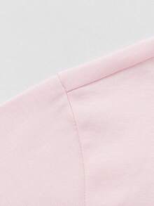 Balabala 少女图案T恤，男女童短袖纯棉T恤，可爱酷炫印花 - 白紅色 - 查看 3