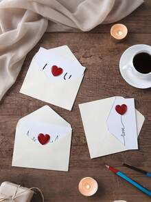 1张情人节贺卡（含信封），3D心形贺卡，感谢卡，感恩节、情人节、生日、结婚纪念日贺卡 - 彩色 - 查看 7