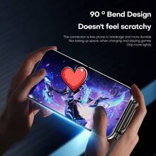Tangle-Free Hot Item 2pcs 240W Stand Data Cable Designed For Fast Charging Compatible With All Models Features Foldable Angled Design Supports Data Transmission Easter Birthday Gift - Google - View 11
