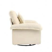 Sofa Bed Set - Beige + Upholstered + 1 Seat - View 5