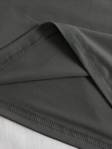 DEAR MOLLY 大码女式休闲向日葵印花圆领T恤，适合日常穿着 - 灰色 - 查看 4