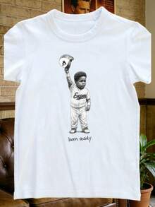 Baby Vladdy Jr. Born Ready Shirt - Vladimir Guerrero Jr. Cotton Tee - 白 - 查看 1