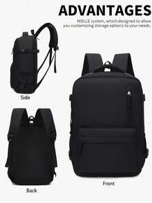 Men's Tactical Sling Bag, Black Crossbody Chest Pack With Letter Strap, Lightweight Waterproof Fanny Pack For Hiking, Travel, Commute And Daily Use, Easter, Camping - Multicolor - View 6