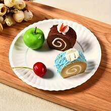 200/100/50 Pieces Disposable Cake Paper Plates – Food- & Versatile, Ideal For Snacks, Salads, Family Dinners & DIY Crafts, Sturdy, Leak-Proof & Convenient - Multicolor - View 10