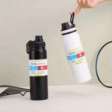 Stainless Steel Thermal Bottle 800ML Keeps Drinks Hot Or Cold - trắng - Xem 4