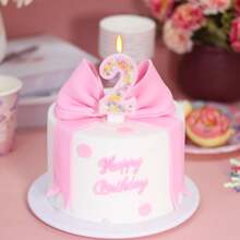 Pink Birthday Candles - Number Candle, Colorful Macaron Candles, Cake Topper, Pink Birthday Decorations For Girl, Sweet Theme Birthday Party Supplies - Multicolor - View 12