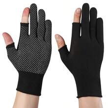 10/20/30 Pairs Adhesive Coated Nylon Gloves, Anti-Slip Shock Absorbing Work Gloves, Suitable For Outdoor Cycling, Camping, Fishing, Outdoor Activities Hand Protection - Multicolor - View 12
