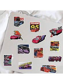 Disney 50PCS Officially Licensed Cars Waterproof Stickers Cartoon Sticker Decor For Water Bottles Laptop Bumper Bedroom Wardrobe Car Skateboard Computer Phone Hard Hat Car And Decals Perfect For Birthdays Easter Baskets Stocking Stuffers And Party Favors Scrapbook Supplies Funny Stickers Scrapbooking Supplies Kindle - WTD-105 - View 8