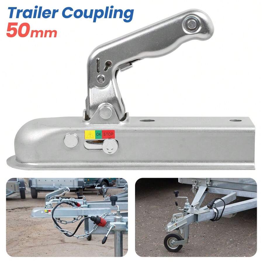 Trailer Hitch Towing Coupler Mount - 800KG Tow Connector - A - View 1