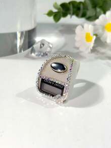Penghitung Cincin Elektronik Bunga Berlian Imitasi Elegan (Fungsi Reset, Ukuran Cincin Dapat Diatur) + Penghitung Cincin, Tersedia Berbagai Warna untuk Menghitung dari 0 hingga 99999 (Cocok untuk Sholat Ramadhan, Pelacakan Aktivitas, dll.) - Beraneka warna - View 7
