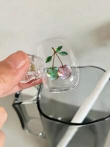 Giá đỡ bàn chải đánh răng hình quả táo 2D phẳng, đẹp mắt - Thiết kế dễ thương, hộp đựng đồ dùng du lịch và gia đình có nắp trong suốt, thiết kế nhỏ gọn và di động dễ dàng mang theo, bảo vệ đầu bàn chải, có hai lỗ thoát nước và thông gió, thích hợp sử dụng tại nhà, ký túc xá và khi di chuyển | Giá đỡ đầu bàn chải dễ thương để sắp xếp phòng tắm, lý tưởng cho gia đình và ký túc xá. - Nhiều màu - Xem 6