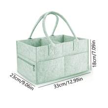 Small Thick Felt Diaper Bag, Handheld Mommy Bag, Handheld Baby Diaper Storage Bag - Multicolor - View 31