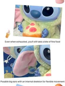 Disney 1pc Stitch Cartoon Character Hanging Ornament Plush Doll Figurine - Multicolor - View 2