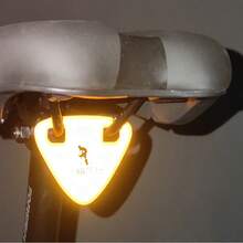 自行车高能见度反光尾灯，自行车夜间骑行紧急警示灯，适用于山地车和公路车 - A - 查看 10