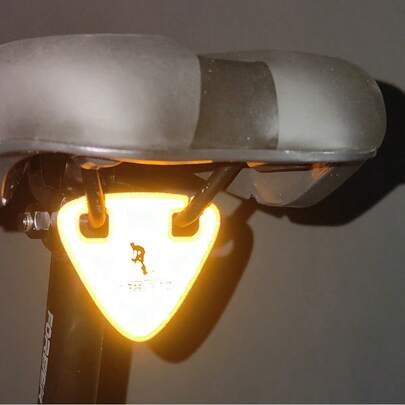 自転車用高視認性反射式テールライト、マウンテンバイクとロードバイクの夜間走行用警告灯