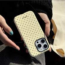 Una elegante funda para teléfono que no incluye cordón ni soporte. Funda de teléfono a la moda con diseño de lunares blancos sobre fondo azul marino. Compatible con 17, 17, 16, 15, 14, 13, 12, 11 Pro, Plus, X, XS. Regalo para cumpleaños, aniversario, de primavera. - Multicolor 1 - Ver 11