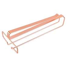 Hanging Stainless Steel Wine Glass Rack Hanging Wine Glass Rack 26cm For Kitchen Bar And Restaurant-Rose Gold - As Pic - View 1