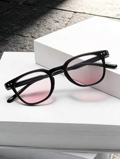 1pc/2pcs Retro Minimalist Blush Glasses, Vintage Fashion Glasses For Men Suitable For Outdoor Activities And Daily Wear