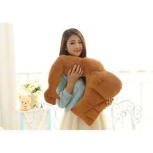 Pssopp Supportive Plush Pillow, Comfortable Body Shaped Pillows Great For Relaxation And Stress - Brown - View 3
