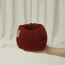 2 fundas de puf en miniatura para muñeca sin relleno  suave microfibra microgamuza antideslizante mini puf silla soporte para teléfono celular blanco chocolate - 2 piezas de color rojo burdeos - Ver 1