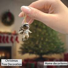 1 Astronaut Decoration - Space Exploration Theme Decoration, Sci-Fi  Toy | Car Ornament / Home Decor / Backpack Accessory / Keychain / Space Theme - 1pc - View 4