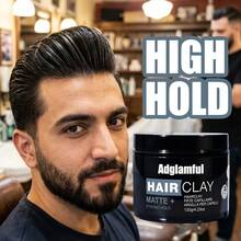 120克 Adglamful 哑光发蜡，5秒快速定型，保湿，防汗，不油腻，打造哑光妆效，自然质感，不伤发，可重塑造型，丰盈发蜡 - Clay - 查看 6