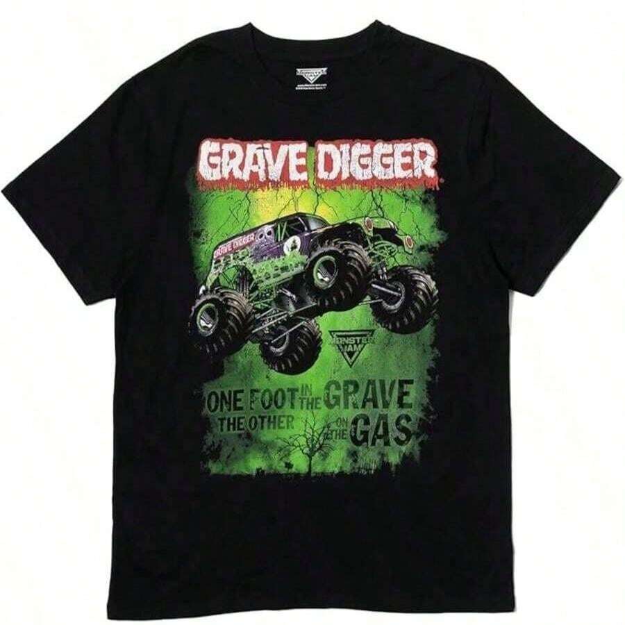 Monster Jam Adult T-Shirt El Toro Loco Megalodon - Black - View 1