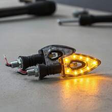 Tendencia4 Luz Led Direccionales Intermitentes Laterales Moto AhuecarCalidad premium - Rojo - Ver 2