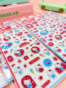 Pegatinas de juguetes divertidos de dibujos animados con cristal 3D japonés, estuche de teléfono transparente, pegatinas decorativas, pegatinas 3D, decoración de portátil, decoración de botella de agua, pegatinas hechas a mano - los colores pueden variar - Multicolor - Ver 8