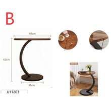 Decorative Sofa Side Table / 2 Styles Available Multifunctional Side Table / Movable Tea Table With Wheels / Living Room Sofa Side Table Bedroom Nightstand (Random Color) - Multicolor - View 9