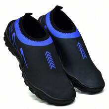 Sapatilha Aquatica Neoprene Tenis Meia Calce Facil Tratorada - Azul - Visão 2