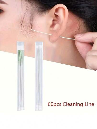 120pcs Unisex Disposable Ear Piercing Cleaning Kit, Professional Earwax Removal Odor Eliminating Ear Care Cleaning Tools, Suitable For Travel, Home, School, Daily Use, Great Gift For Female Friends, Teachers, Christmas, Halloween, Back To School Party