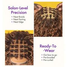 Boho Braided Deep Curly 5x5 Closure Lace With Braided Bob Human Hair Wigs Curly Deep Wave Glueless Pre Cut Plucked Lace Short Wig Ready To Go T2/430 - S4/30 - View 5