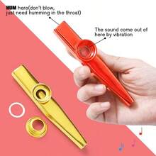 2026 New Metal Kazoo Musical Instrument, Kazoo Gift Party Favor, Christmas Stocking Stuffer - Multicolor - View 11